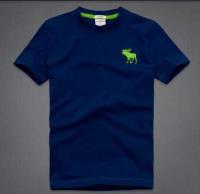 heren abercrombie and fitch korte tees groen moose logo blauw Goedkope Retail 0zc5e113